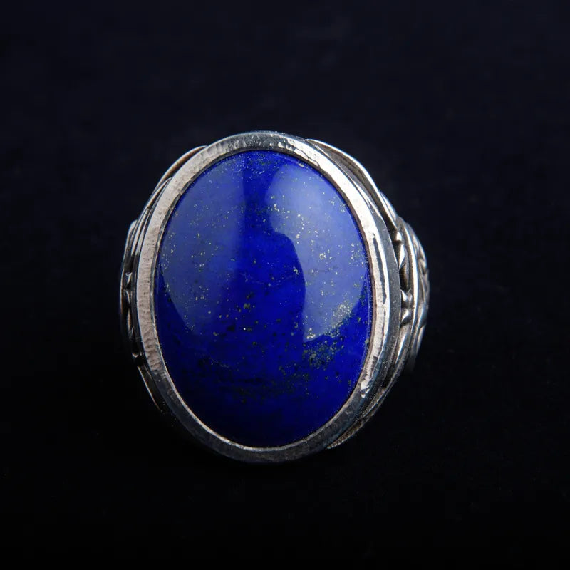 019 Lapis Lazuli Ring Set in Silver