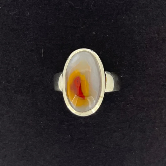9913 Oval KY Agate Ring