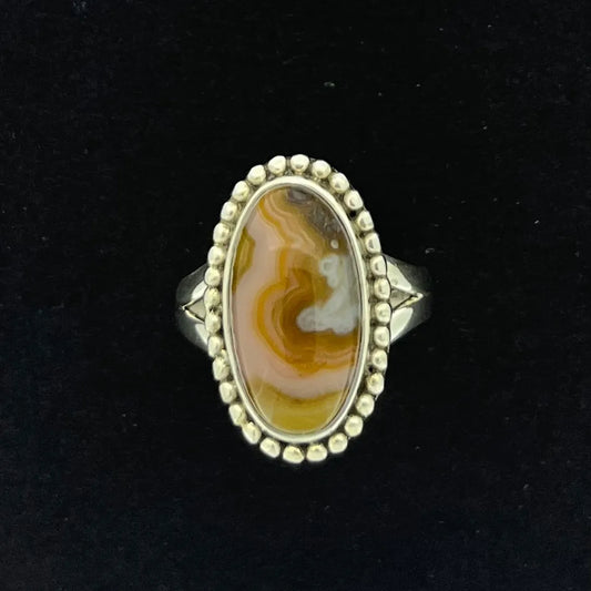 9915 Oval KY Agate Ring