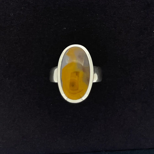 9918 Oval KY Agate Ring