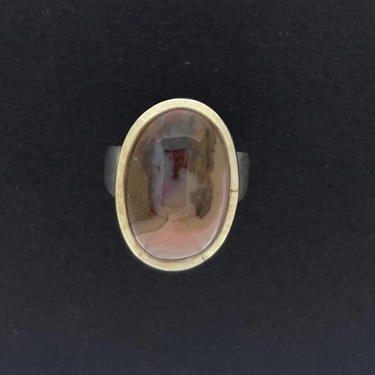 9927 Oval KY Agate Ring