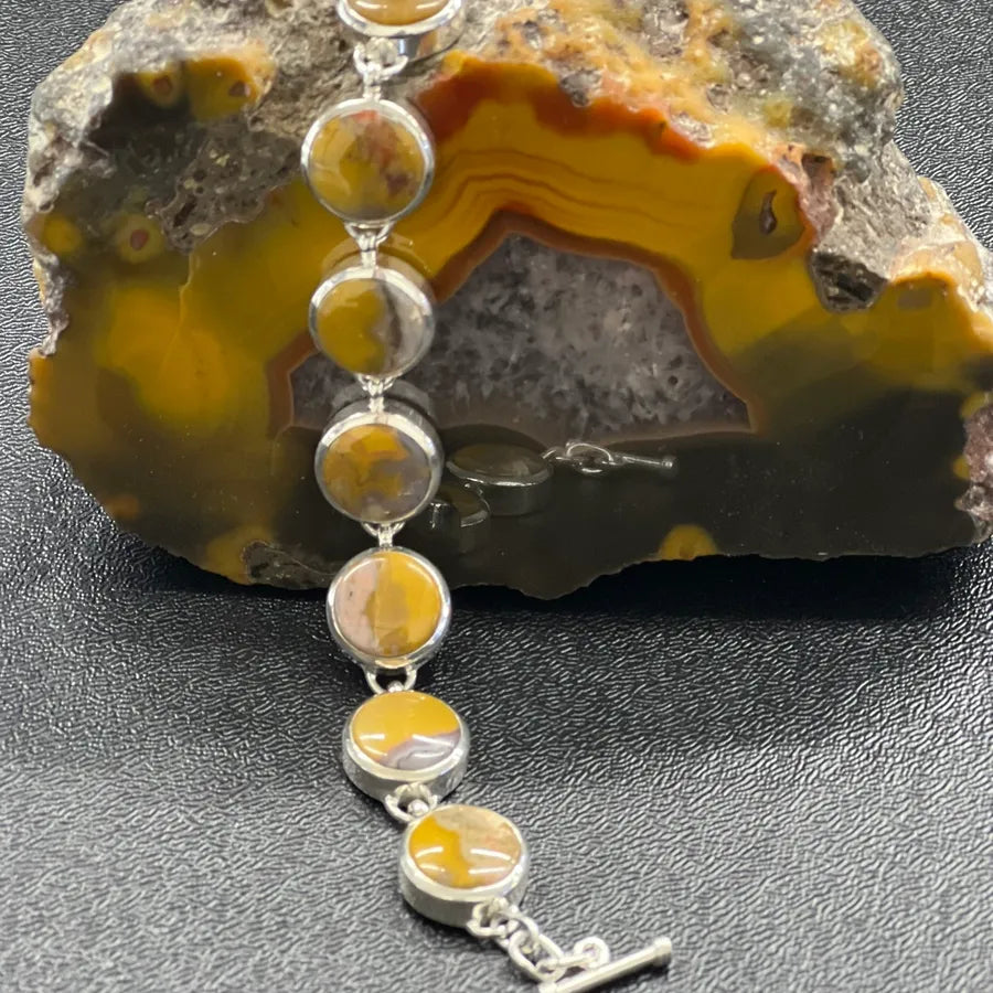 Kentucky Agate Bracelet Yellow1