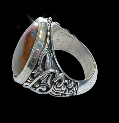 031 Men's Kentucky Agate Ring