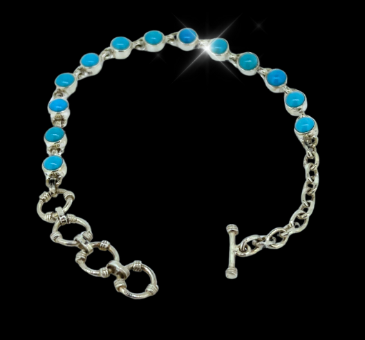 208 Turquoise Sm Rounds Bracelet